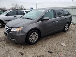 Salvage cars for sale at Chicago Heights, IL auction: 2016 Honda Odyssey EXL