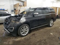 Salvage cars for sale at Ham Lake, MN auction: 2018 Ford Expedition Platinum