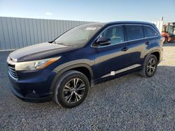 Salvage cars for sale at Arcadia, FL auction: 2016 Toyota Highlander XLE