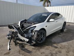 Salvage cars for sale at Riverview, FL auction: 2021 Tesla Model 3