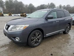 Salvage cars for sale at Mendon, MA auction: 2014 Nissan Pathfinder S