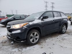 Salvage cars for sale at Elgin, IL auction: 2016 Toyota Highlander Limited