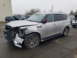 Salvage cars for sale from Copart Woodburn, OR: 2020 Infiniti QX80 Luxe