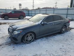 Salvage cars for sale at Chicago Heights, IL auction: 2015 Mercedes-Benz E 350 4matic