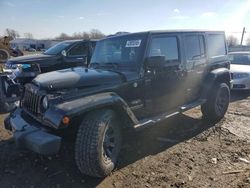 Salvage cars for sale at Hillsborough, NJ auction: 2014 Jeep Wrangler Unlimited Sahara