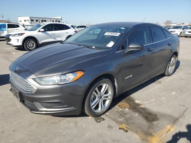 2018 Ford Fusion SE Hybrid