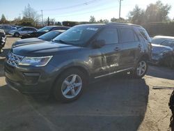 Salvage cars for sale at San Martin, CA auction: 2018 Ford Explorer XLT