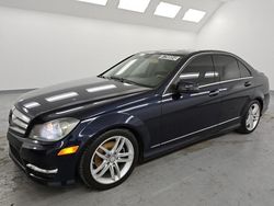 Mercedes-Benz c-Class salvage cars for sale: 2012 Mercedes-Benz C 300 4matic