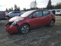 Nissan salvage cars for sale: 2015 Nissan Leaf S