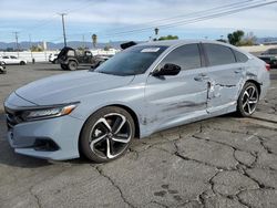 Salvage cars for sale at Colton, CA auction: 2022 Honda Accord Sport SE