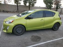 Salvage cars for sale at Rancho Cucamonga, CA auction: 2016 Toyota Prius C