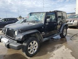 Salvage cars for sale at New Orleans, LA auction: 2015 Jeep Wrangler Unlimited Sahara