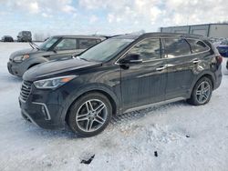 Salvage cars for sale at Wayland, MI auction: 2018 Hyundai Santa FE SE Ultimate