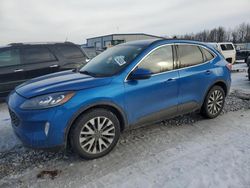 Salvage cars for sale at Wayland, MI auction: 2020 Ford Escape Titanium