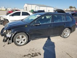 Salvage cars for sale at Tulsa, OK auction: 2015 Volkswagen Golf Sportwagen TDI S