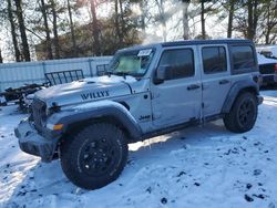 Jeep salvage cars for sale: 2020 Jeep Wrangler Unlimited Sport