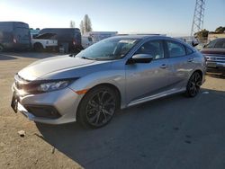 Salvage cars for sale from Copart Hayward, CA: 2019 Honda Civic Sport