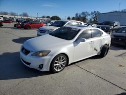 Salvage cars for sale at Sacramento, CA auction: 2012 Lexus IS 250