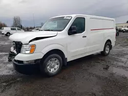 Salvage trucks for sale at Woodburn, OR auction: 2018 Nissan NV 1500 S