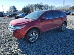 Salvage cars for sale at Mebane, NC auction: 2013 Ford Edge Limited