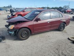 Salvage cars for sale at Homestead, FL auction: 2003 Honda Civic EX