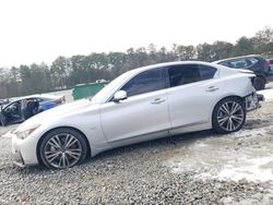 Salvage cars for sale at Ellenwood, GA auction: 2019 Infiniti Q50 Luxe