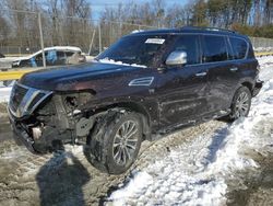 Salvage cars for sale at Waldorf, MD auction: 2020 Nissan Armada SV