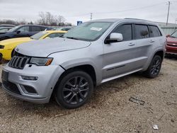 Vehiculos salvage en venta de Copart Chicago Heights, IL: 2018 Jeep Grand Cherokee Overland