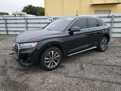 Salvage cars for sale at Miami, FL auction: 2021 Audi Q5 Premium