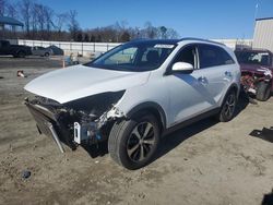 Salvage cars for sale at Spartanburg, SC auction: 2016 KIA Sorento EX