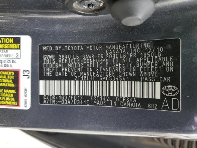 2010 Toyota Corolla Base