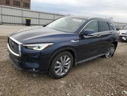 Salvage cars for sale at Kansas City, KS auction: 2019 Infiniti QX50 Essential