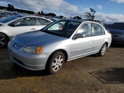 Salvage cars for sale at American Canyon, CA auction: 2003 Honda Civic EX