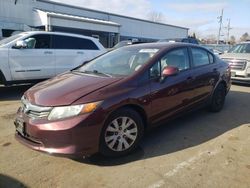 Honda salvage cars for sale: 2012 Honda Civic LX