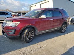 Salvage cars for sale at Duryea, PA auction: 2017 Ford Explorer Platinum