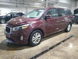 Salvage cars for sale from Copart York Haven, PA: 2016 KIA Sedona LX