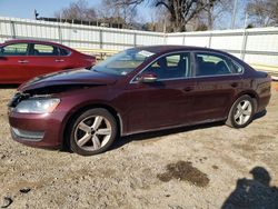 Vehiculos salvage en venta de Copart Chatham, VA: 2013 Volkswagen Passat SE