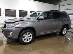 Salvage cars for sale at Blaine, MN auction: 2013 Toyota Highlander Hybrid