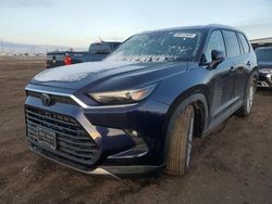 Salvage cars for sale at Denver, CO auction: 2024 Toyota Grand Highlander XLE