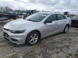 Salvage cars for sale at Duryea, PA auction: 2018 Chevrolet Malibu LS