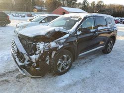 Salvage cars for sale at Mendon, MA auction: 2022 Hyundai Santa FE SEL