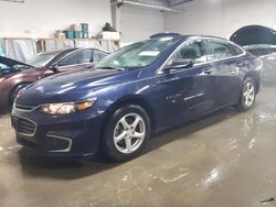 Salvage cars for sale at Elgin, IL auction: 2018 Chevrolet Malibu LS