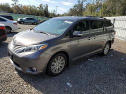 Salvage cars for sale at Riverview, FL auction: 2017 Toyota Sienna XLE