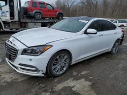 Salvage cars for sale at Ellwood City, PA auction: 2018 Genesis G80 Base