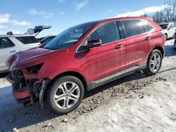 Salvage cars for sale at Wayland, MI auction: 2017 Ford Edge Titanium