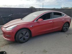 Salvage cars for sale at Orlando, FL auction: 2020 Tesla Model 3