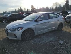 Salvage cars for sale at Graham, WA auction: 2018 Hyundai Elantra SEL