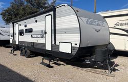 Salvage trucks for sale at Grand Prairie, TX auction: 2021 Sportsmen Travel Trailer