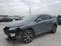 Salvage cars for sale from Copart Grand Prairie, TX: 2017 Lexus RX 350 Base