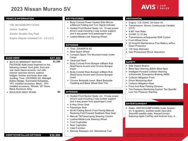 2023 Nissan Murano SV